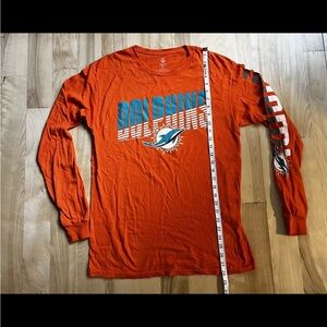 Miami Dolphins Orange Long Sleeve Shirt